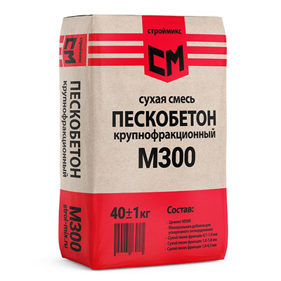 Пескобетон Строймикс М-300 40 кг