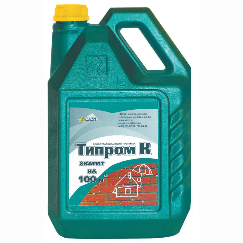 Гидрофобизатор Кремнийорганический Сази (Sazi) Типром К концентрат 5 л