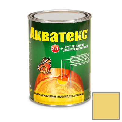 Защитно-декоративное покрытие Акватекс для древесины сосна 0,8 л
