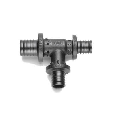 Тройник Rehau (Рехау) Rautitan с уменьшенным боковым и торцевым проходами 32-20-25 PX (11600871001)