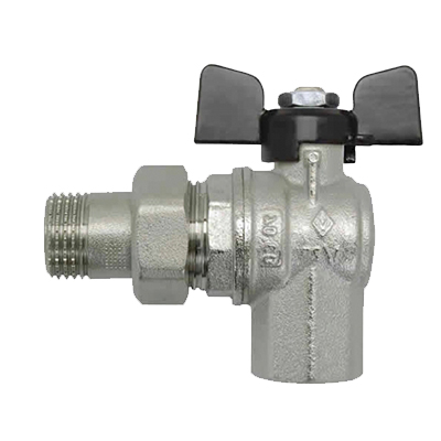Кран шаровой Bugatti (Бугатти) а.594 усиленный с накидной гайкой угловой Rp3/4 05940005