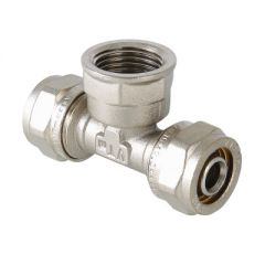 Тройник Valtec VTm.332.N.320732 под обжим 32 мм х Rp1 1/4 x 32 мм