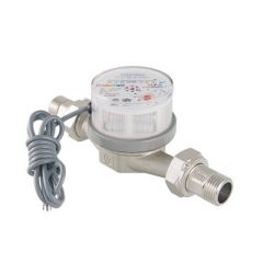 Водосчетчик Valtec (Вальтек) VLF-15U-I универсальный с наружной резьбой без сгонов 1/2, 80 мм