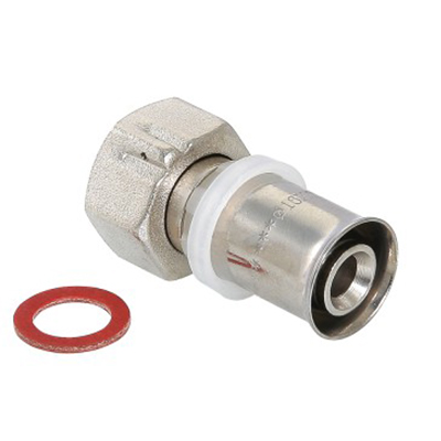 Пресс-фитинг Valtec (Вальтек) VTm.222.N.001604 с накидной гайкой 16 мм х 1/2