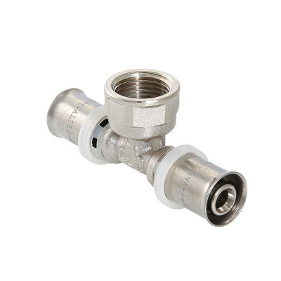 Тройник Valtec (Вальтек) VTm.232.N.160416 под запрессовку 16 мм х 1/2 х 16 мм