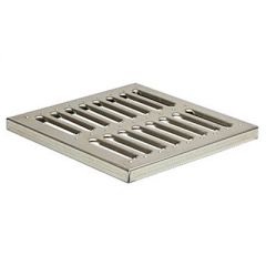 Решетка водоприемная Gidrolica (Гидролика) Point РВ штампованная стальная оцинкованная 285х285х21 мм