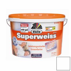 Краска Dufa Superweiss D 4 универсальная супербелая 10 л