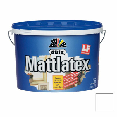 Краска для стен Dufa Mattlatex RD 100 латексная 10 л Краска для стен Dufa Mattlatex RD 100 латексная 10 л