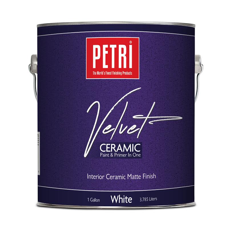 Краска акриловая велюровая с керамическими частицами матовая Petri Velvet Ceramic 3,8 л