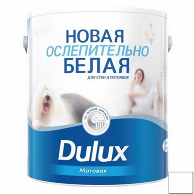 Краска Dulux Новая Ослепительно Белая 2,5 л