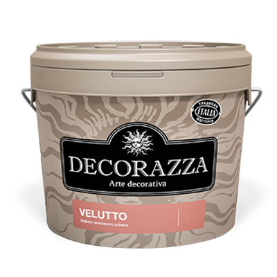 Декоративное покрытие Decorazza Velutto с эффектом матового шелка 5 л