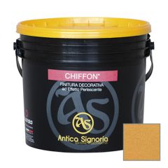 Декоративное покрытие Antica Signoria Chiffon Base Gold + 2 T6 su fondo C217 5 л