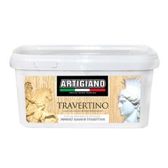 Декоративная штукатурка Artigiano Travertino эффект камня травертин 2,5 л