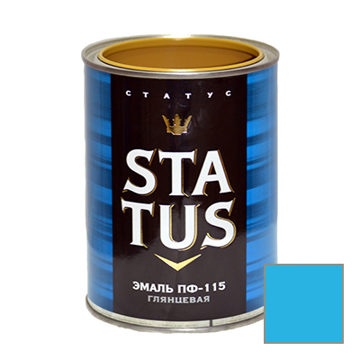 Эмаль РадугаМалер STATUS ПФ-115 Голубая 0,9 кг Эмаль РадугаМалер STATUS ПФ-115 Голубая 0,9 кг