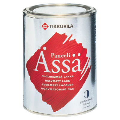 Лак Tikkurila Paneeli Assa EP полуматовый 0,9 л Лак Tikkurila Paneeli Assa EP полуматовый 0,9 л
