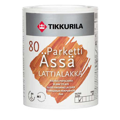 Лак Tikkurila Parketti Assa глянцевый 10 л Лак Tikkurila Parketti Assa глянцевый 10 л