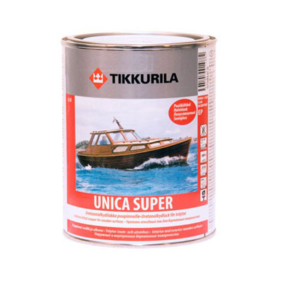 Лак Tikkurila Unica Super EP полуглянцевый 0,9 л Лак Tikkurila Unica Super EP полуглянцевый 0,9 л