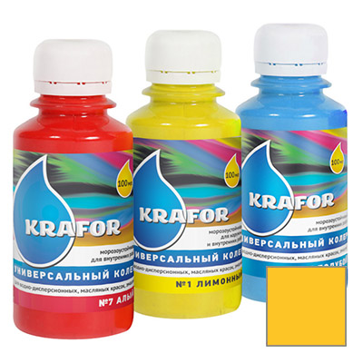 Колер Krafor универсальный желтый 0,1 л Колер Krafor универсальный желтый 0,1 л