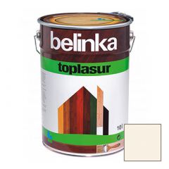 Декоративное покрытие Belinka Toplasur с воском №11 белое 10 л