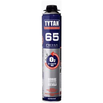 Пена монтажная профессиональная Tytan Professional 65 O2 (выход 65 л) 750 мл
