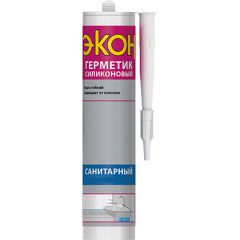 Герметик санитарный силиконовый Экон (Ekon) прозрачный 280 мл