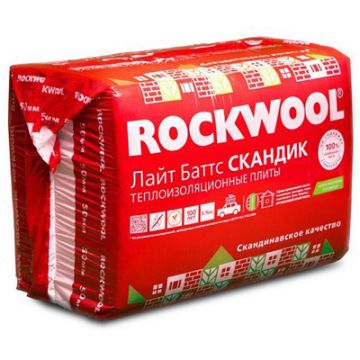 Базальтовая вата Rockwool Лайт Баттс Скандик 800х600х50 мм 12 шт (5,76 м2) Базальтовая вата Rockwool Лайт Баттс Скандик 800х600х50 мм 12 шт (5,76 м2)