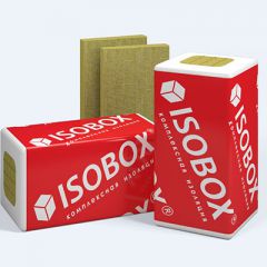 Базальтовая вата Isobox Экстралайт тепло-звукоизоляционная 1200х600х50 8 шт (30-38 кг/м3; 0,29 м3; 5,76 м2)