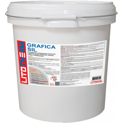 Штукатурка декоративная Litokol (Литокол) Litotherm Grafica Sil фасадная 25 кг