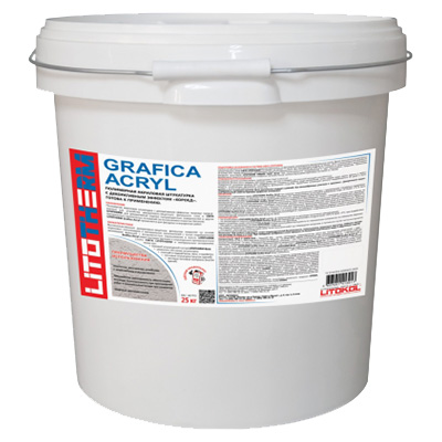 Штукатурка декоративная Litokol (Литокол) Litotherm Grafica Acryl фасадная 25 кг