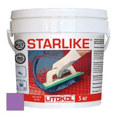 Затирка эпоксидная Litokol Litochrom Starlike C.370 Ciclamino 5 кг
