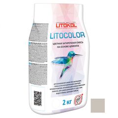 Затирка цементная Litokol Litocolor L.10 светло-серая 2 кг