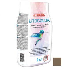 Затирка цементная Litokol Litocolor L.12 темно-серая 2 кг