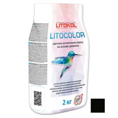 Затирка цементная Litokol Litocolor L.14 антрацит 2 кг