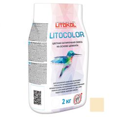 Затирка цементная Litokol Litocolor L.21 светло-бежевая 2 кг