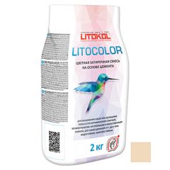 Затирка цементная Litokol Litocolor L.22 крем-брюле 2 кг