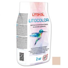 Затирка цементная Litokol Litocolor L.23 темно-бежевая 2 кг