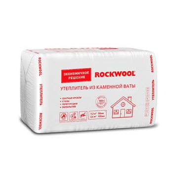 Базальтовая вата Rockwool Эконом 1000х600х100 мм 4 шт (2,4 м2) Базальтовая вата Rockwool Эконом 1000х600х100 мм 4 шт (2,4 м2)