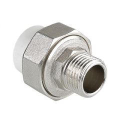 Фитинг разъемный Valtec VTp.761.0.06309 полипропиленовый на наружную резьбу 63 мм х 2