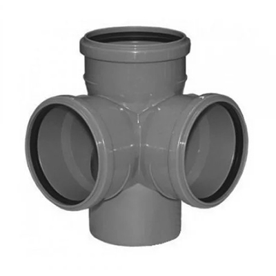 Крестовина канализационная Ostendorf (Остендорф) HTDA двухплоскостная 87 110х110х110 мм артикул 115940