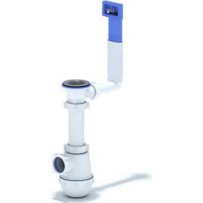 Сифон АНИ пласт (Any Plast) для кухонной мойки 1 1/2х40 с отводом для стиральной и посудомоечной машины C0300