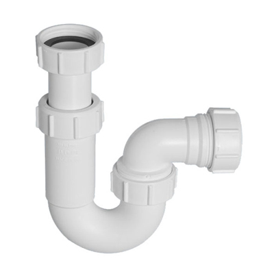 Сифон McAlpine (Макальпин) для мойки и умывальника 32 мм P-образный горизонтальный выход MRW6