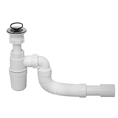 Сифон McAlpine (Макальпин) для раковины и мойки 40-32 мм с угловой гофрой 40-50 мм MRSK9