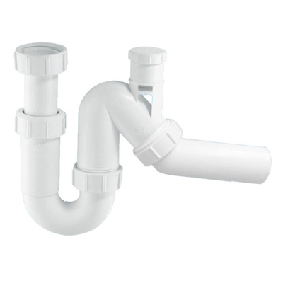 Сифон McAlpine (Макальпин) для кухни и раковины 40 мм без выпуска с вентиляционным клапаном MRSK12V
