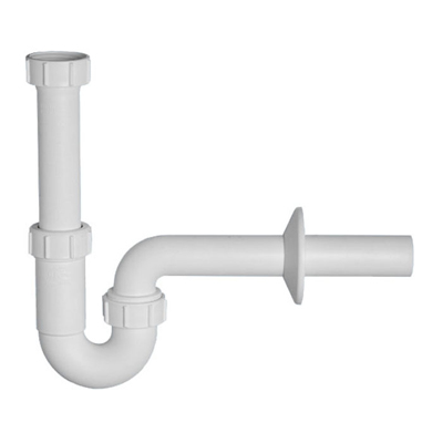 Сифон McAlpine (Макальпин) для раковины 32 мм без выпуска с отводной трубой MRW8