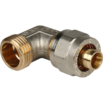 Угольник-переходник винтовой Stout (Стаут) с наружной резьбой 16 мм х 1/2 (SFS-0006-001216)