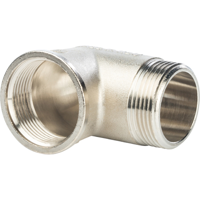 Угольник равнопроходный Stout (Стаут) с внутр.-нар. резьбой никелированный 1 1/4 (SFT-0012-000114)