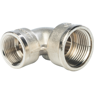 Угольник переходный Stout (Стаут) с внутренней резьбой никелированный 1 х 3/4 (SFT-0014-000134)