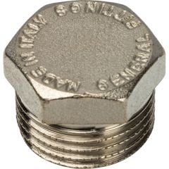 Заглушка Stout с наружной резьбой никелированная 1/2 (SFT-0025-000012)