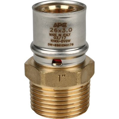 Переходник запрессовочный Stout (Стаут) с наружной резьбой 26 мм х 1 (SFP-0001-000126)