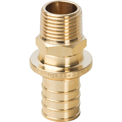 Переходник Stout (Стаут) с наружной резьбой 25 мм х R 1/2 (SFA-0001-002512)